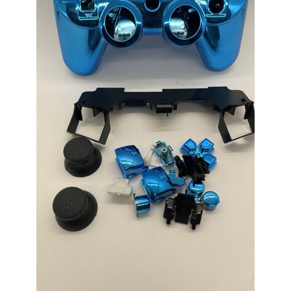 Blue Full Housing Shell Cover & Buttons Kit Replacement For PS3 - Picture 3 of 5